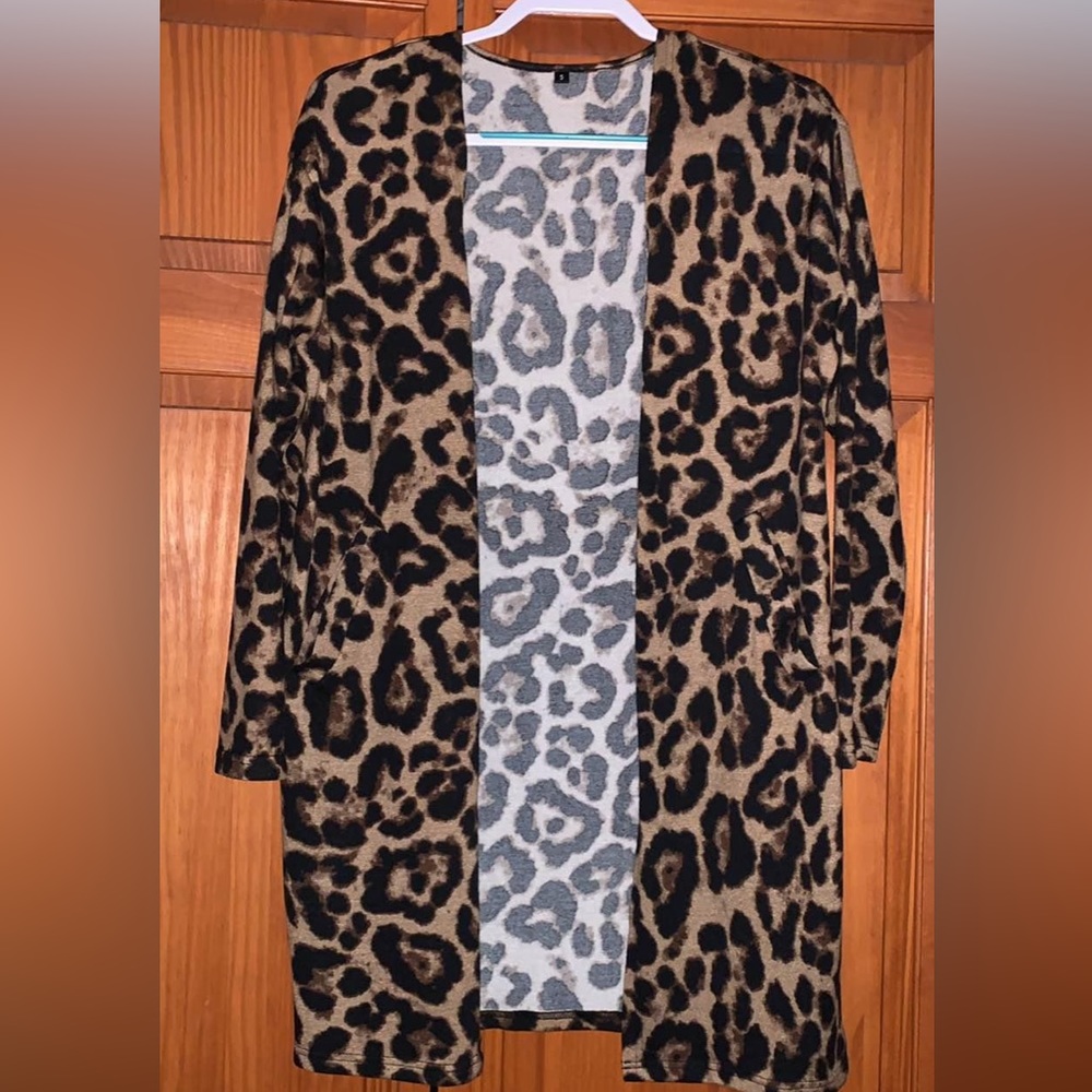 Animal Print Cardigan